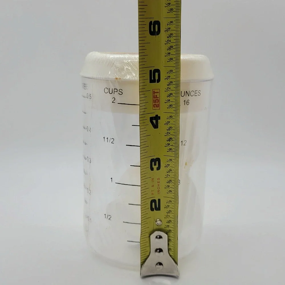 Gold Medal Flour Plastic Measuring Cup with Lid and Spoons 2 Cup 16oz New Sealed